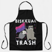 Bisexual Trash Gay Pride Rainbow LGBT Raccoon Schort (Voorkant)