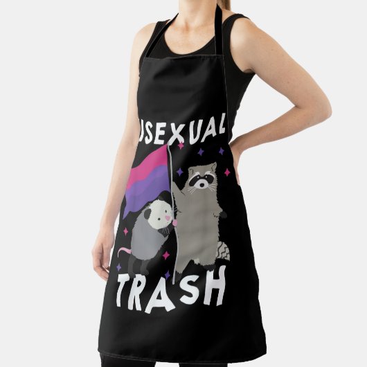 Bisexual Trash Gay Pride Rainbow LGBT Raccoon Schort (Insitu)