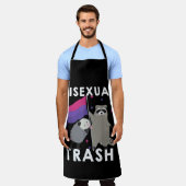 Bisexual Trash Gay Pride Rainbow LGBT Raccoon Schort (Gedragen)