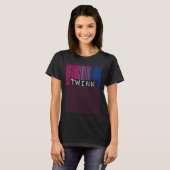 Bisexual Twink Barcode Bisexual Pride Flag Aesthet T-shirt (Voorkant volledig)