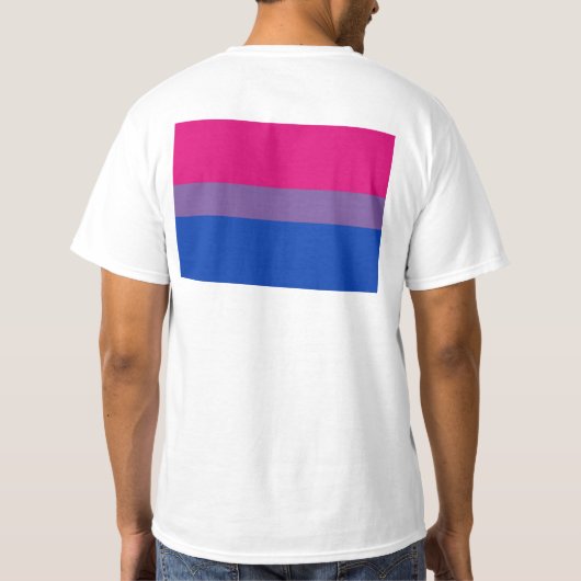 BISEXUAL VLAG ORIGINEEL T-SHIRT (Achterkant)
