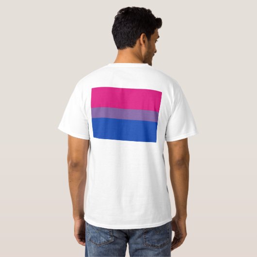 BISEXUAL VLAG ORIGINEEL T-SHIRT (Achterkant volledig)