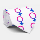Bisexual Vrouw Pride Symbool Stropdas (Opgerold)