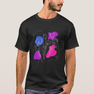 Bisexual Wild Flowers Bi Lgbt Bisexual Pride 1 T-shirt