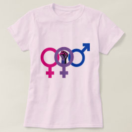 Bisexual Woman Power LGBT T-shirt