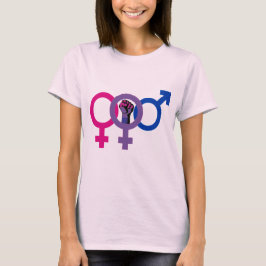Bisexual Woman Power LGBT T-shirt