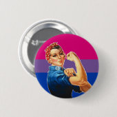 Bisexual Woman Pride Ronde Button 5,7 Cm (Voorkant /achterkant)