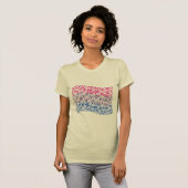 BISEXUAL WORD PATROON T-SHIRT (Voorkant volledig)