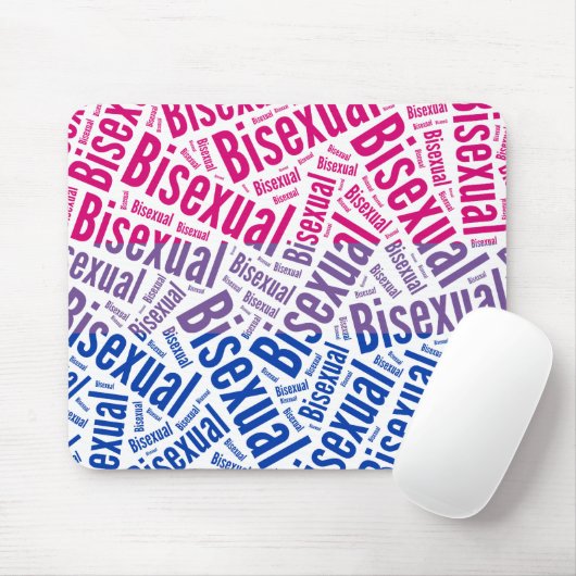 BISEXUAL WORD PATTERN FLAG -.png Muismat (Met muis)