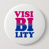 Bisexual Zicht Ronde Button 4,0 Cm (Voorkant)