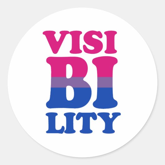 Bisexual Zicht Ronde Sticker (Voorkant)