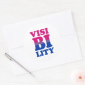 Bisexual Zicht Ronde Sticker (Envelop)