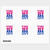 Bisexual Zicht Ronde Sticker (Vel)