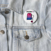 BisexualiTEA BI Pride Flag Biseksuele Thee Ronde Button 5,7 Cm (In situ)