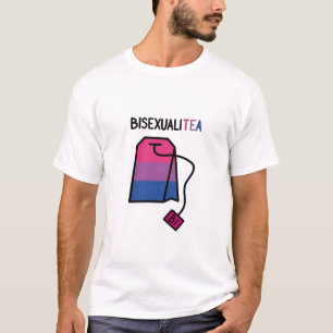 BisexualiTEA BI Pride Flag Biseksuele Thee T-shirt
