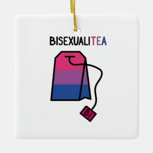 BisexualiTEA Bi Pride Vlag Biseksuele Thee Keramisch Ornament