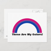 Bisexualiteit Briefkaart van de regenboogpride (Voorkant / Achterkant)
