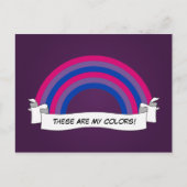 Bisexualiteit Briefkaart van de regenboogpride (Voorkant)