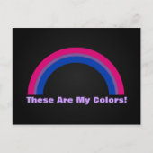 Bisexualiteit Briefkaart van de regenboogpride (Voorkant)