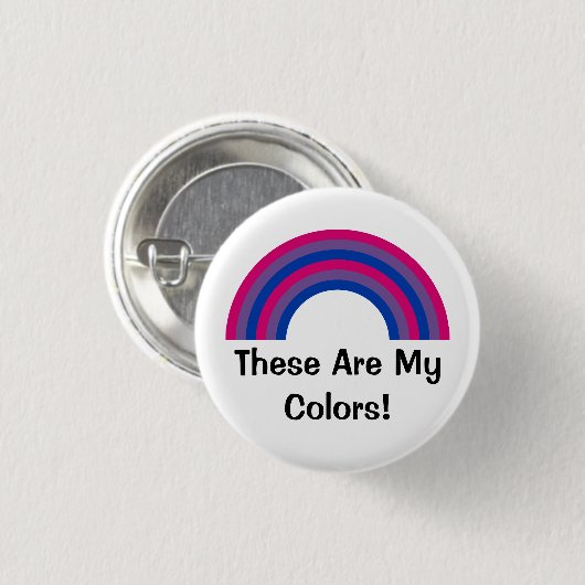 Bisexualiteit Button regenboogpride (Voorkant /achterkant)