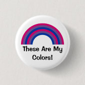 Bisexualiteit Button regenboogpride (Voorkant)