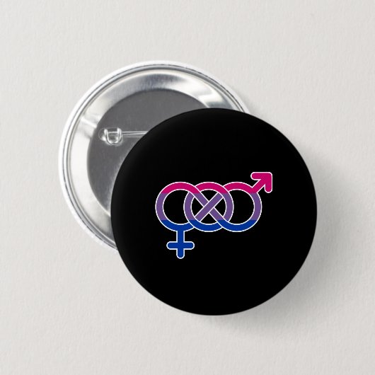 Bisexualiteit Geslachtssymbool Ronde Button 5,7 Cm (Voorkant /achterkant)