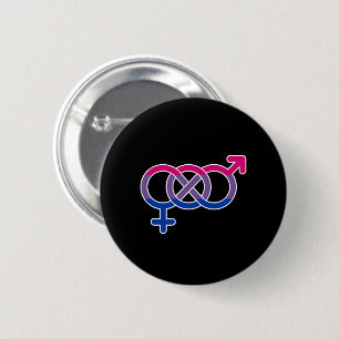 Bisexualiteit Geslachtssymbool Ronde Button 5,7 Cm