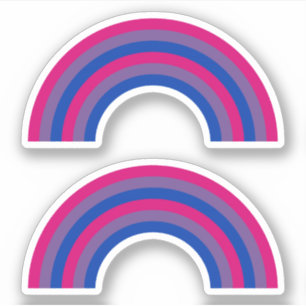 Bisexualiteit Pride Rainbow Sticker