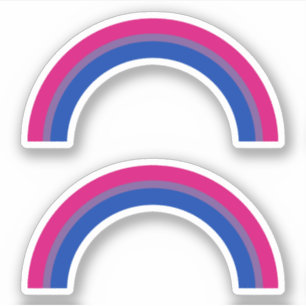 Bisexualiteit Pride Rainbow Sticker
