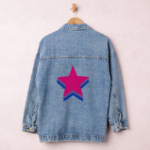 Bisexualiteit pride sterren denim jacket (Hangar)