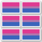 Bisexualiteit Pride vlag Sticker (Voorkant)