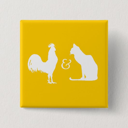 Bisexualiteit Vierkante Button 5,1 Cm (Voorkant)