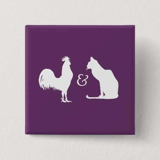 Bisexualiteit Vierkante Button 5,1 Cm (Voorkant)