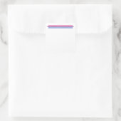 Bisexualiteit Vlag Bi Pride Vierkante Sticker (Tas)