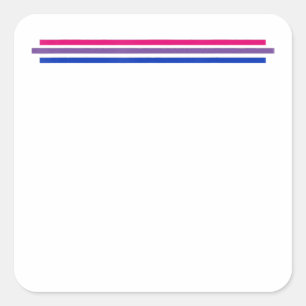 Bisexualiteit Vlag Bi Pride Vierkante Sticker