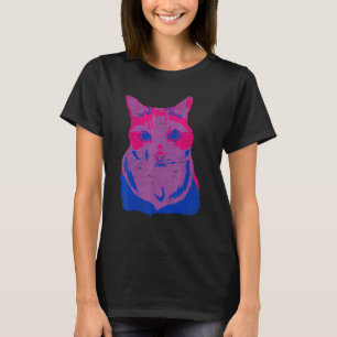 Bisexualiteit Vlag Kat Queer Lgbtq Bi Pride Month T-shirt