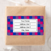 Bisexualiteitkleuren, gevarieerd patroonlabel etiket (Insitu)
