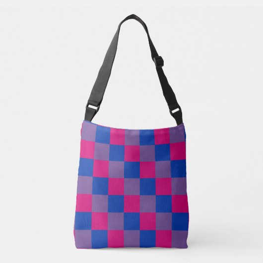 Bisexualiteitskleuren gecontroleerd patroonoverste crossbody tas (Voorkant)