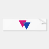 Bisexualiteitssymbool Bumpersticker (Voorkant)