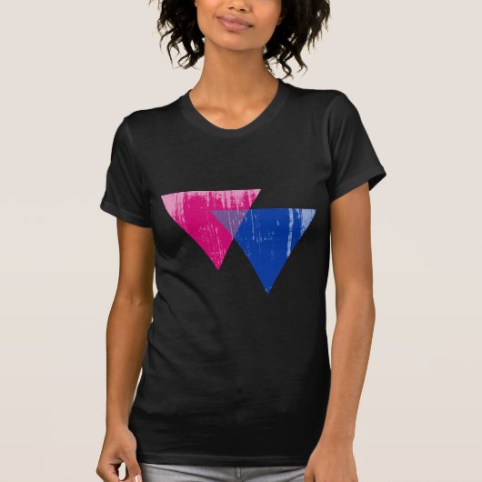 Bisexualiteitssymbool in nood.png t-shirt (Voorkant)
