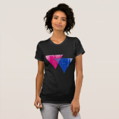 Bisexualiteitssymbool in nood.png t-shirt (Voorkant volledig)