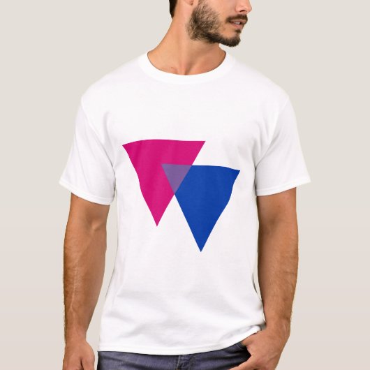 Bisexualiteitssymbool T-shirt (Voorkant)
