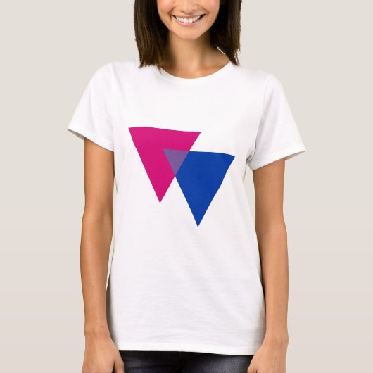 Bisexualiteitssymbool T-shirt (Voorkant)