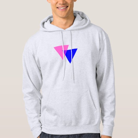 Bisexualiteitsymbool Hoodie (Voorkant)