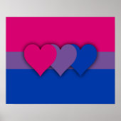 Bisexualiteitvlag Poster (Voorkant)