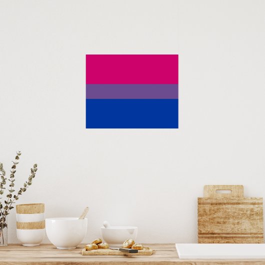 Bisexualiteitvlag Poster (Keuken)