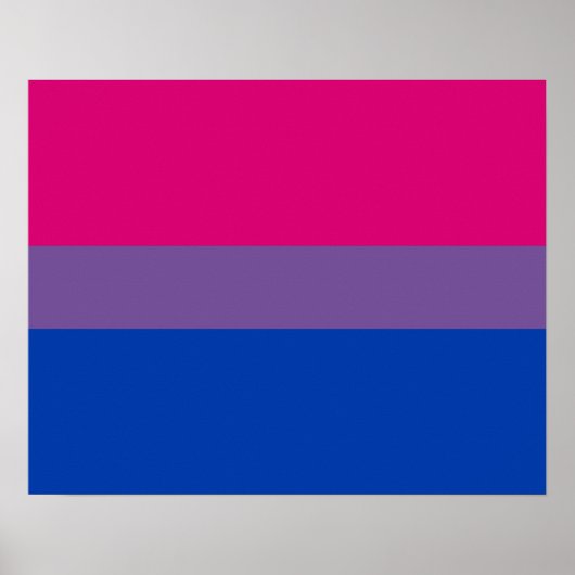 Bisexualiteitvlag Poster (Voorkant)