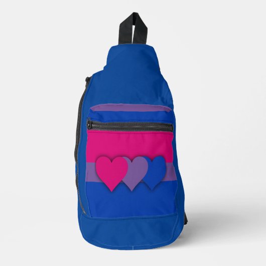Bisexuality flag  sling bag (Voorkant)