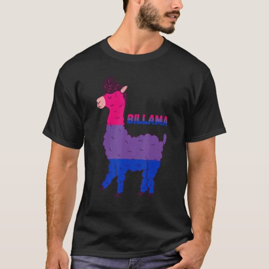 Bisexuality Llama Bisexual Flag Bi LGBTQ Bisexual T-shirt (Voorkant)