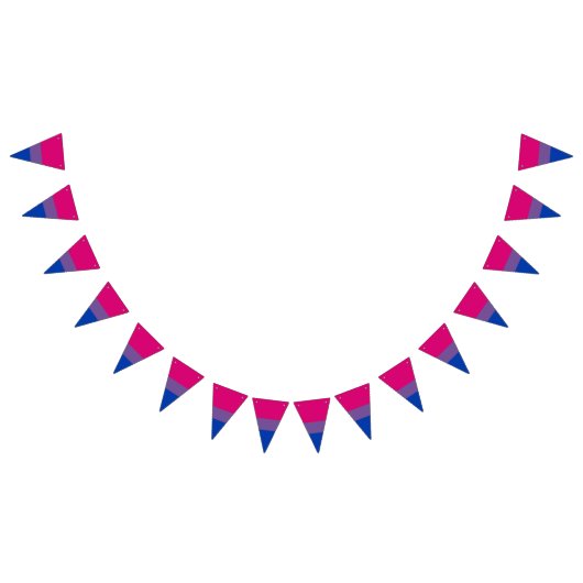 Bisexuality pride flag banner Bunting Flags (Alle)
